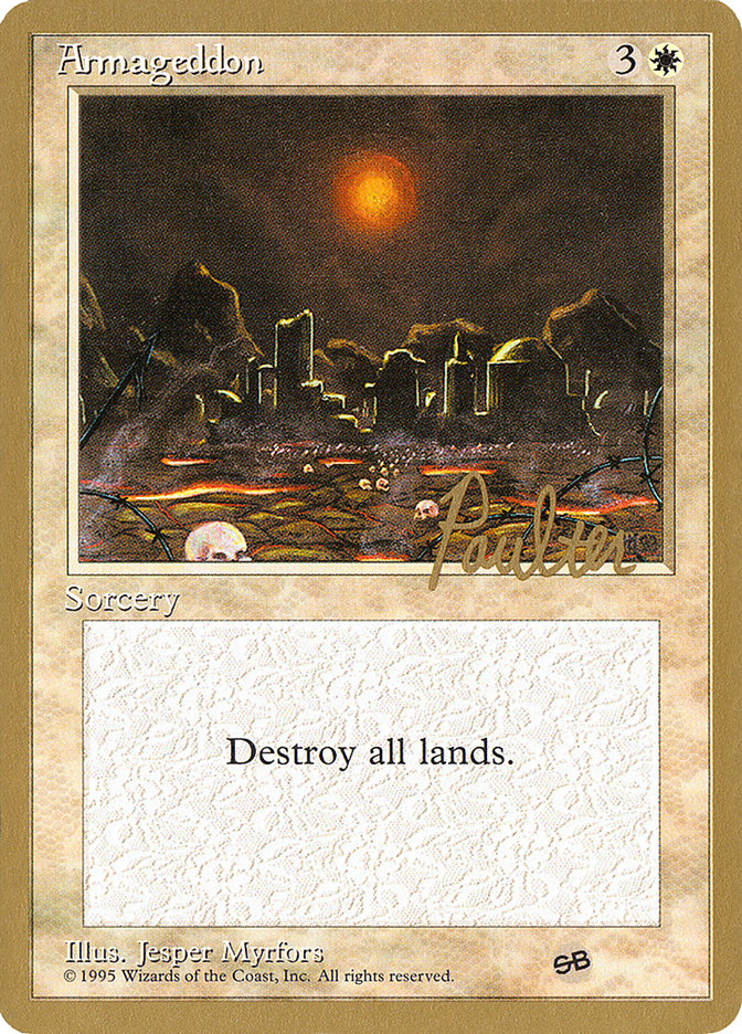 Armageddon (Preston Poulter) (SB) [Pro Tour Collector Set] | Good Games Adelaide SA