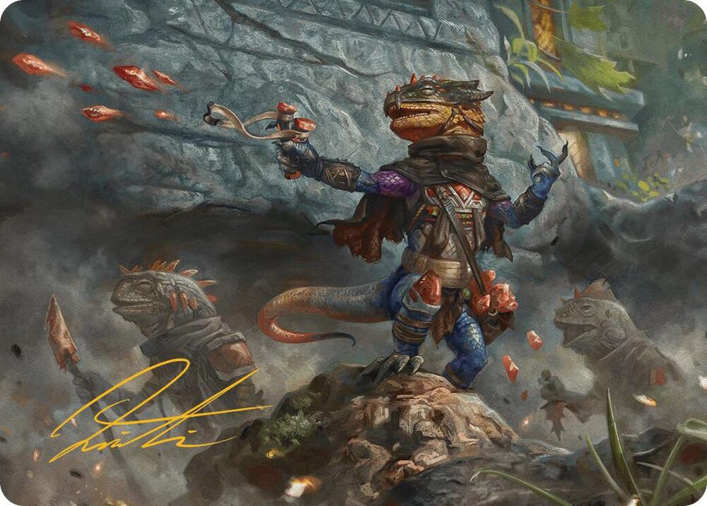 Agate Instigator Art Card Gold Stamped Signature 33 (Art Series: Bloomburrow)  | Good Games Adelaide SA