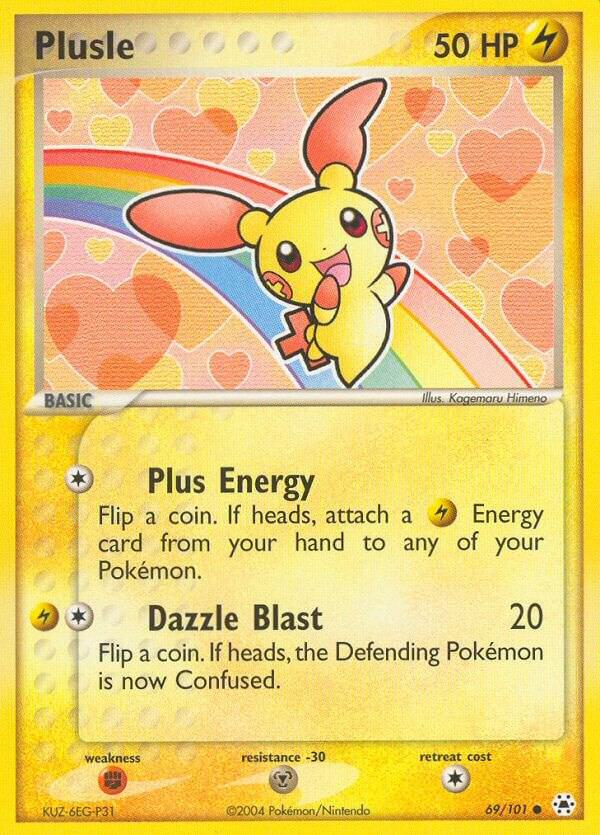 Plusle 69/101 (Hidden Legends)  | Good Games Adelaide SA