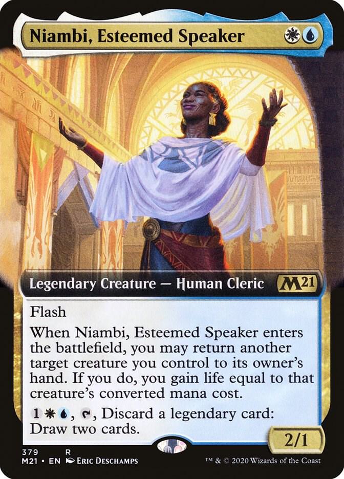 Niambi, Esteemed Speaker 379 (Core Set 2021)  - Foil | Good Games Adelaide SA