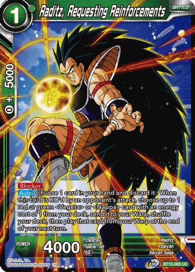 Raditz, Requesting Reinforcements [BT15-065] | Good Games Adelaide SA