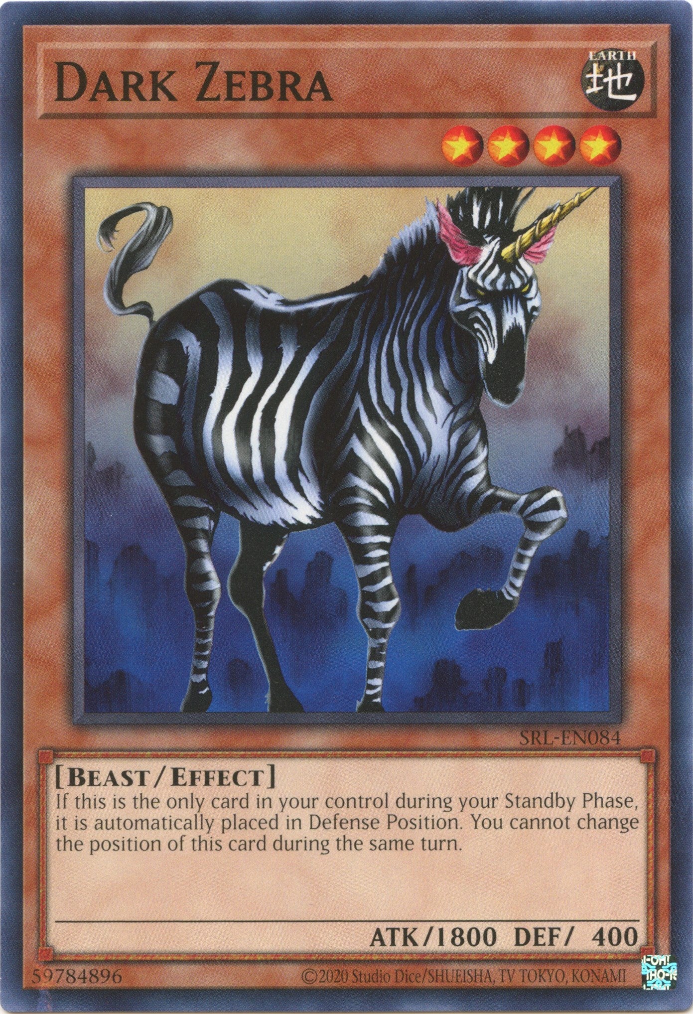 Dark Zebra (25th Anniversary) [SRL-EN084] Common | Good Games Adelaide SA
