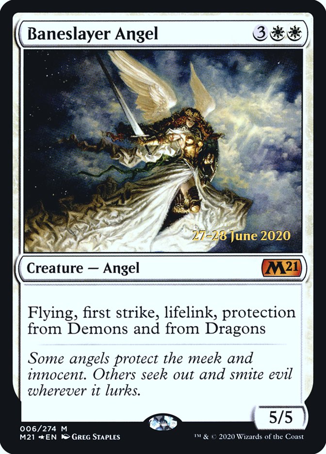 Baneslayer Angel  [Core Set 2021 Prerelease Promos] | Good Games Adelaide SA