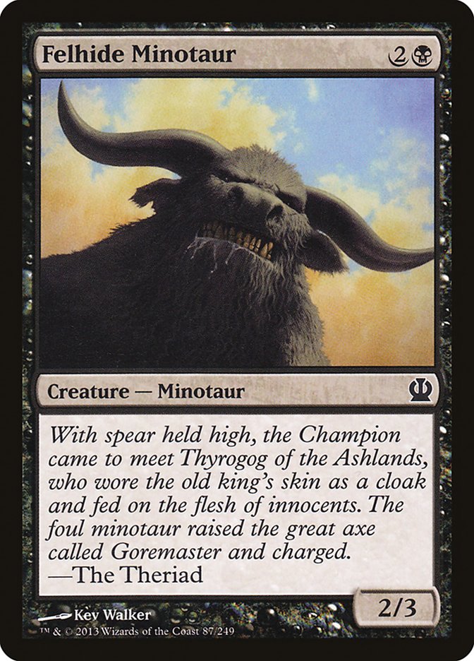 Felhide Minotaur 87 (Theros)  - Foil | Good Games Adelaide SA