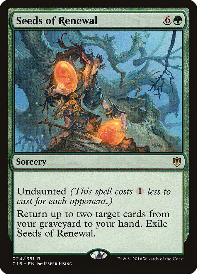 Seeds of Renewal 24 (Commander 2016)  | Good Games Adelaide SA