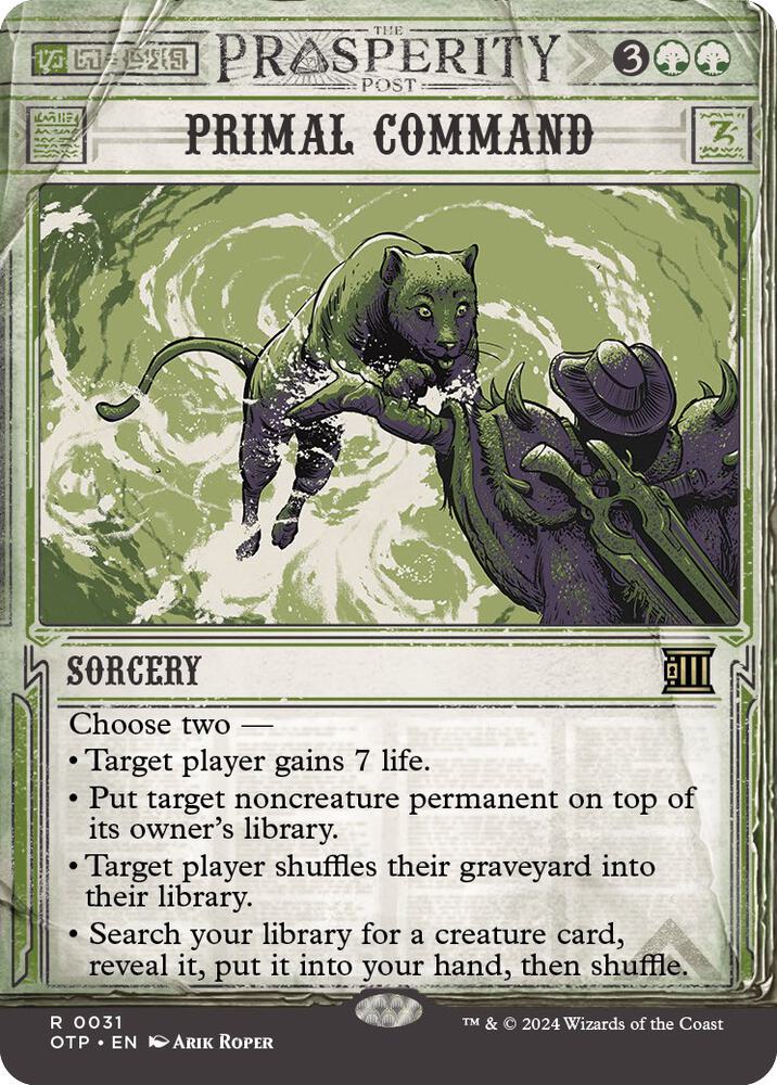Primal Command 31 (Outlaws of Thunder Junction: Breaking News)  - Foil | Good Games Adelaide SA