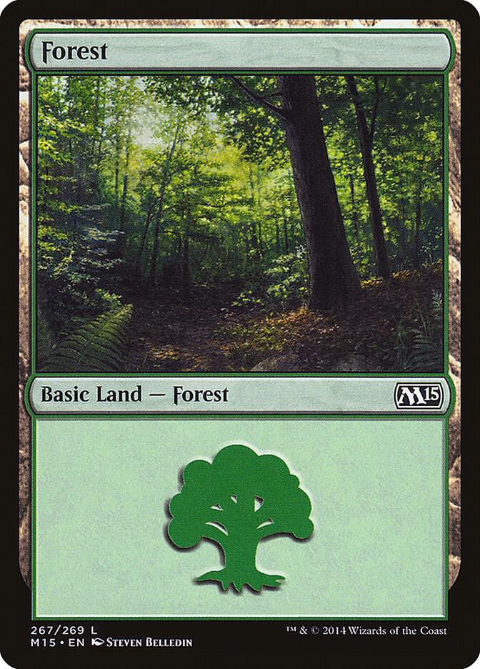 Forest 267 (Magic 2015 (M15))  - Foil | Good Games Adelaide SA