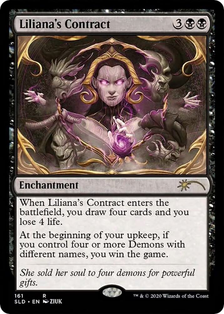 Lilianas Contract 161 161 (Secret Lair Drop Series)  - Foil | Good Games Adelaide SA