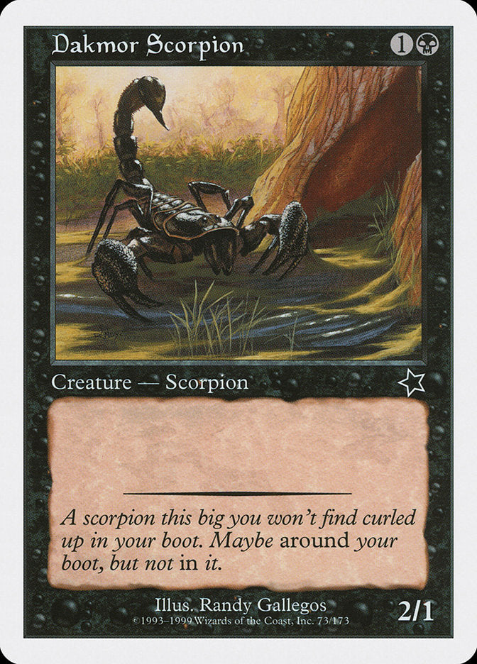 Dakmor Scorpion 73 (Starter 1999)  | Good Games Adelaide SA