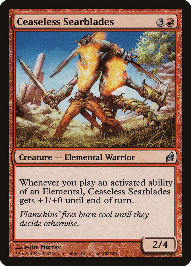 Ceaseless Searblades 158 (Lorwyn)  - Foil | Good Games Adelaide SA