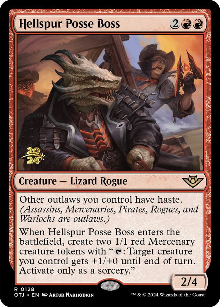 Hellspur Posse Boss 128 (Prerelease Cards)  - Foil | Good Games Adelaide SA