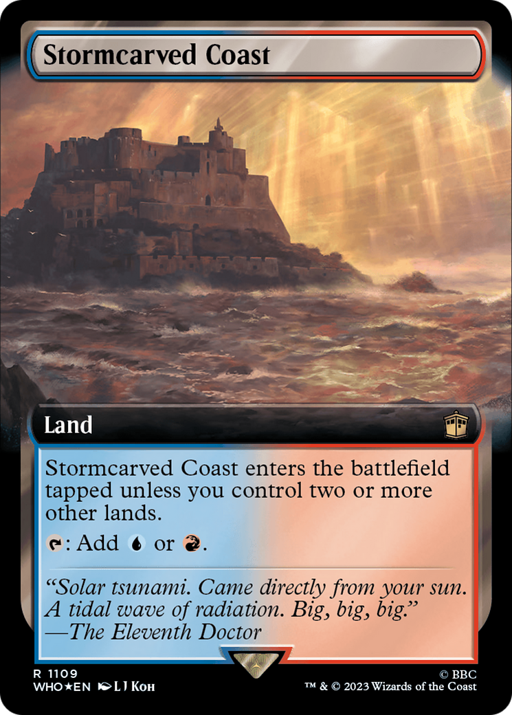 Stormcarved Coast (Extended Art) (Surge Foil) [Doctor Who] | Good Games Adelaide SA