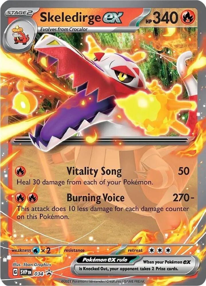 Skeledirge ex 034 (SV: Scarlet & Violet Promo Cards)  - Holofoil | Good Games Adelaide SA