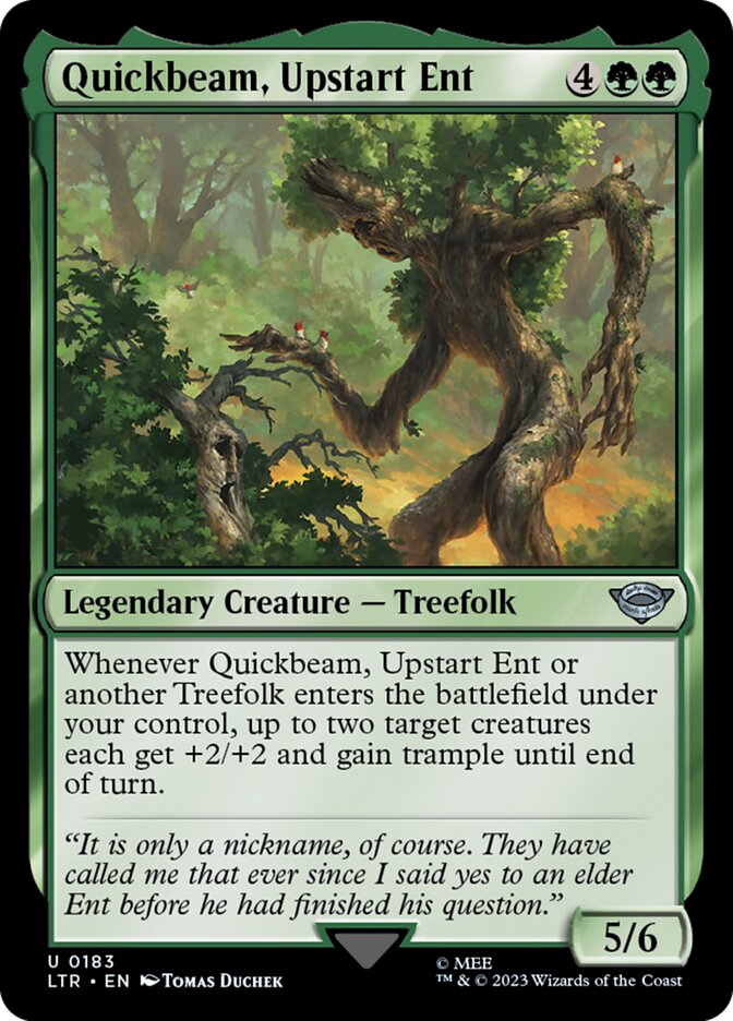 Quickbeam, Upstart Ent 183 (Universes Beyond: The Lord of the Rings: Tales of Middle-earth)  - Foil | Good Games Adelaide SA