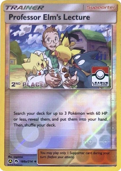 Professor Elm's Lecture League Challenge 2nd Place 188a/214 (League & Championship Cards)  - Reverse Holofoil | Good Games Adelaide SA