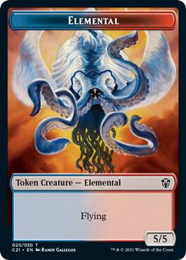Elemental 020 Copy Double Sided Token 20 // 30 (Commander 2021)  | Good Games Adelaide SA