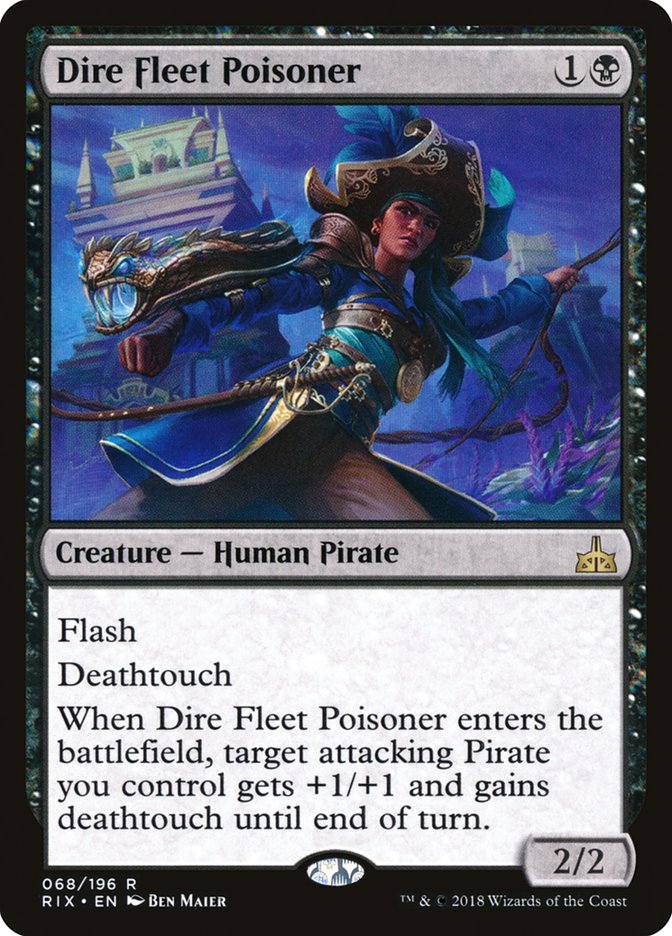 Dire Fleet Poisoner 68 (Rivals of Ixalan)  | Good Games Adelaide SA