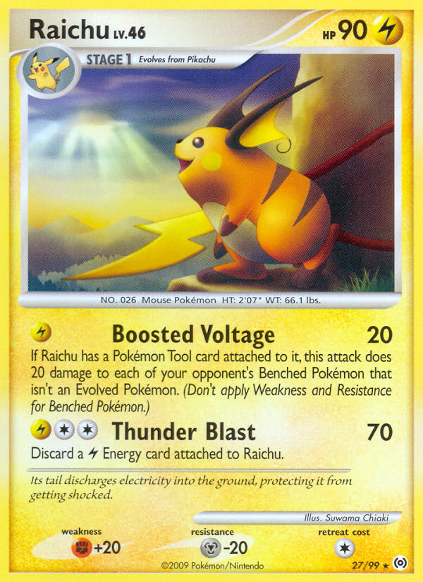 Raichu (27/99) [Platinum: Arceus] | Good Games Adelaide SA