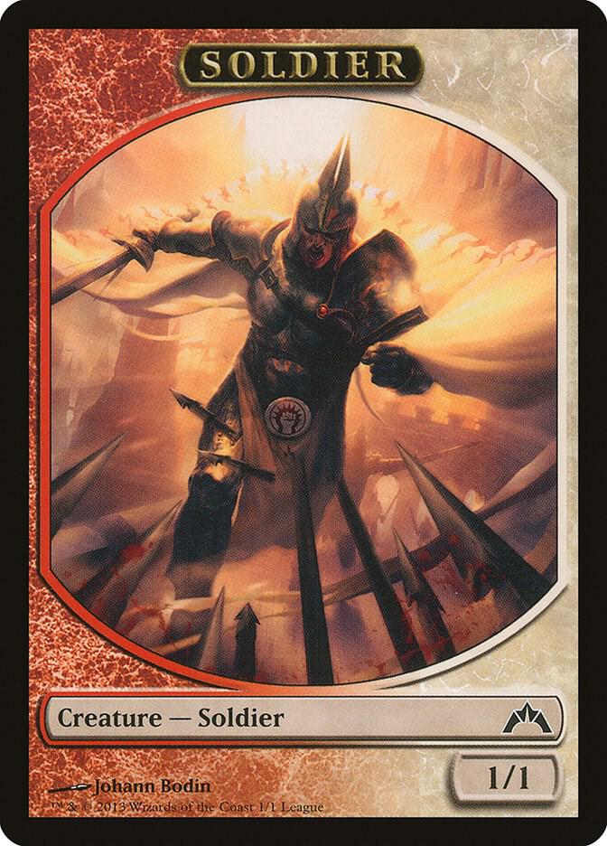 Soldier Token Gatecrash 1 (League Promos)  | Good Games Adelaide SA