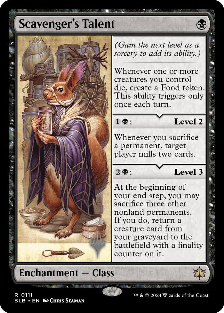 Scavengers Talent 111 (Promo Pack: Bloomburrow)  - Foil | Good Games Adelaide SA