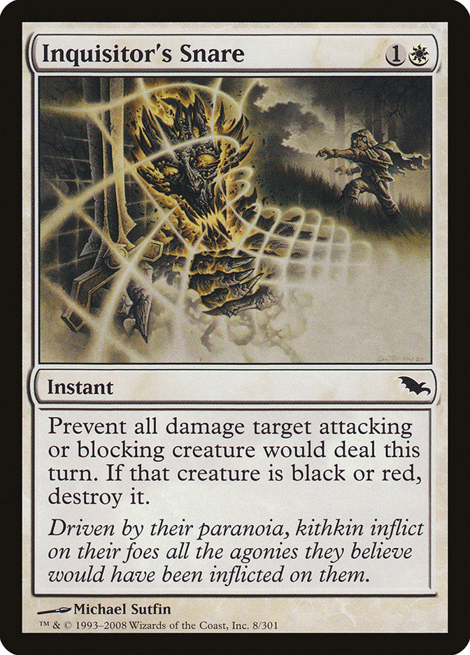 Inquisitor's Snare 8 (Shadowmoor)  - Foil | Good Games Adelaide SA