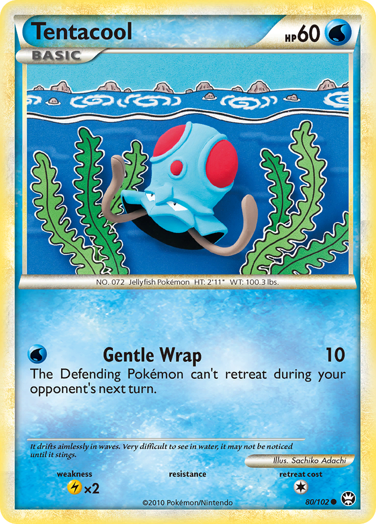 Tentacool (80/102) [HeartGold & SoulSilver: Triumphant] | Good Games Adelaide SA