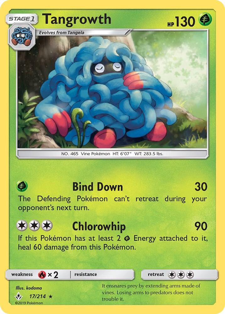 Tangrowth 17/214 (SM - Unbroken Bonds)  | Good Games Adelaide SA