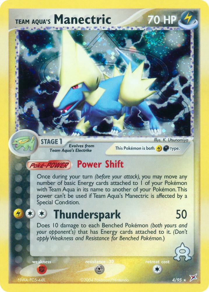 Team Aqua's Manectric 4/95 (Team Magma vs Team Aqua)  - Reverse Holofoil | Good Games Adelaide SA
