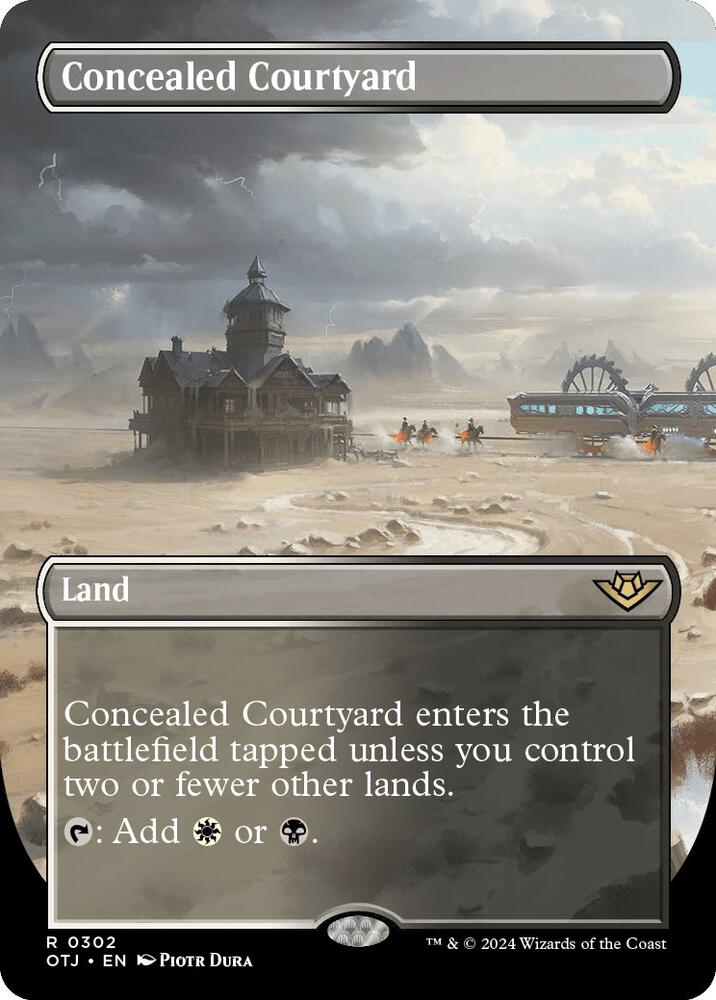 Concealed Courtyard 302 (Outlaws of Thunder Junction)  - Foil | Good Games Adelaide SA