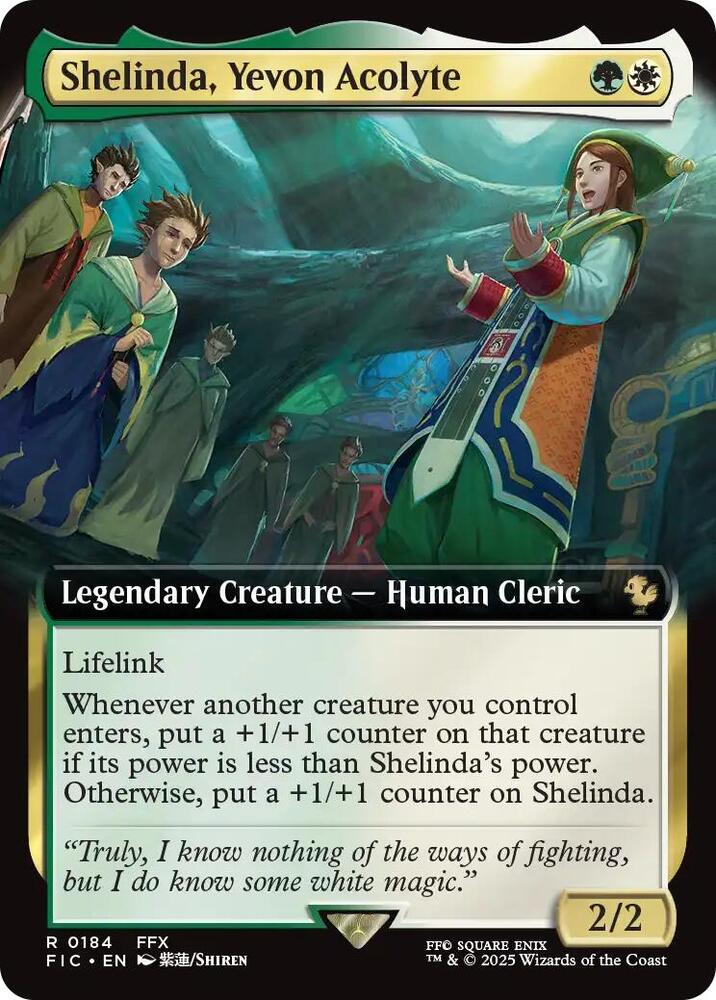 Shelinda, Yevon Acolyte 184 (Commander: FINAL FANTASY)  - Foil | Good Games Adelaide SA