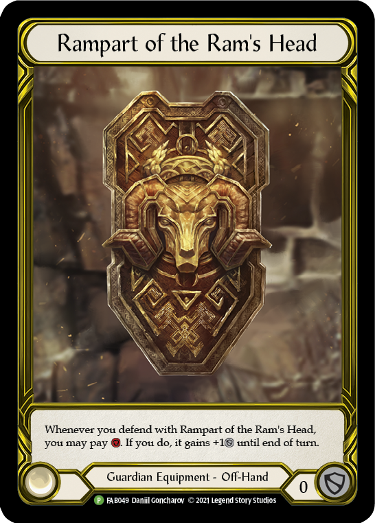 Rampart of the Ram's Head (Golden) [FAB049] (Promo)  Cold Foil | Good Games Adelaide SA