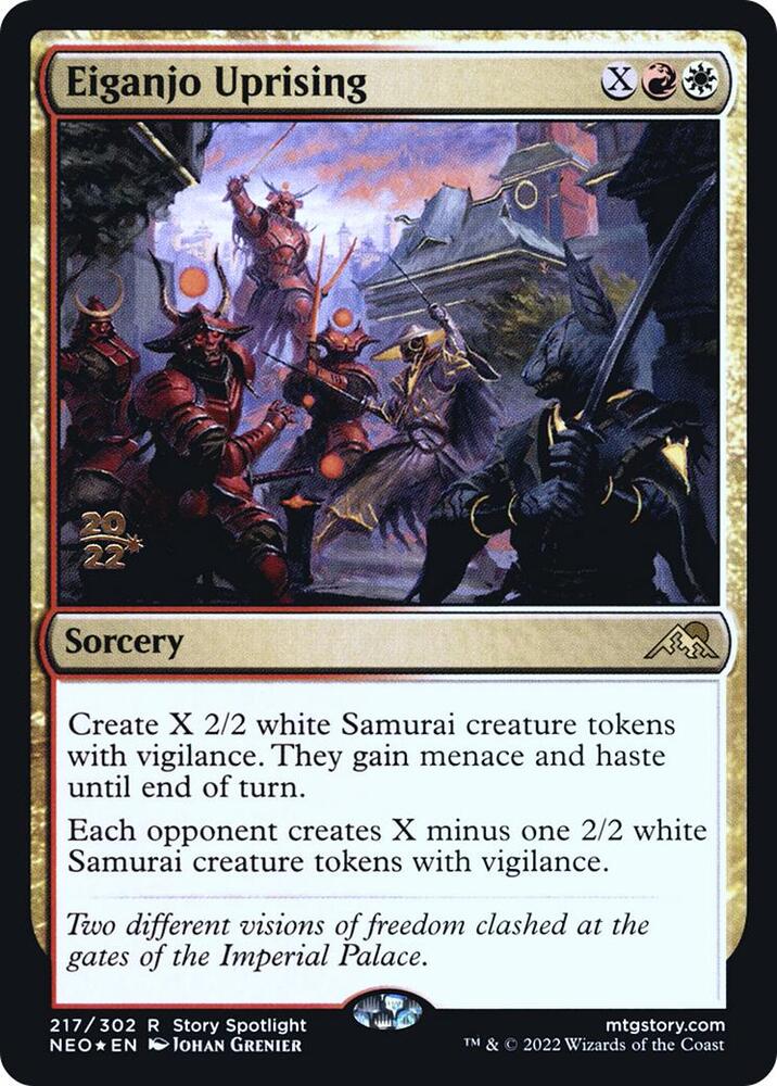 Eiganjo Uprising 217 (Prerelease Cards)  - Foil | Good Games Adelaide SA