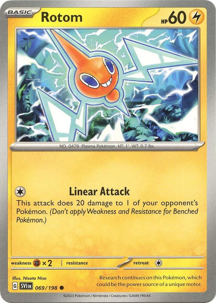 Rotom 069/198 (SV01: Scarlet & Violet Base Set)  | Good Games Adelaide SA
