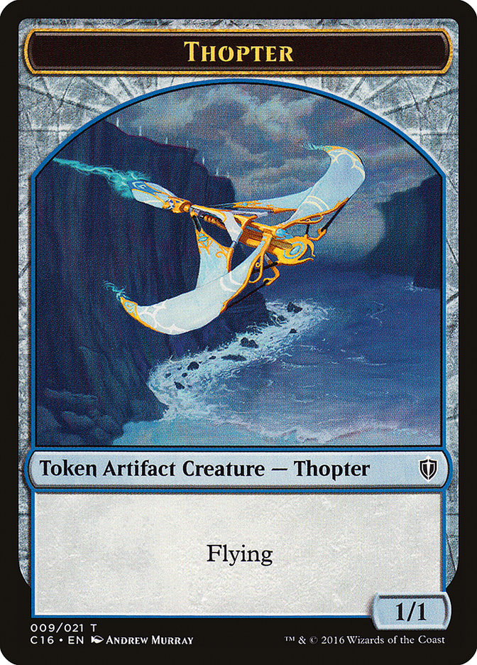 Horror // Thopter Double-sided Token [Commander 2016 Tokens] | Good Games Adelaide SA