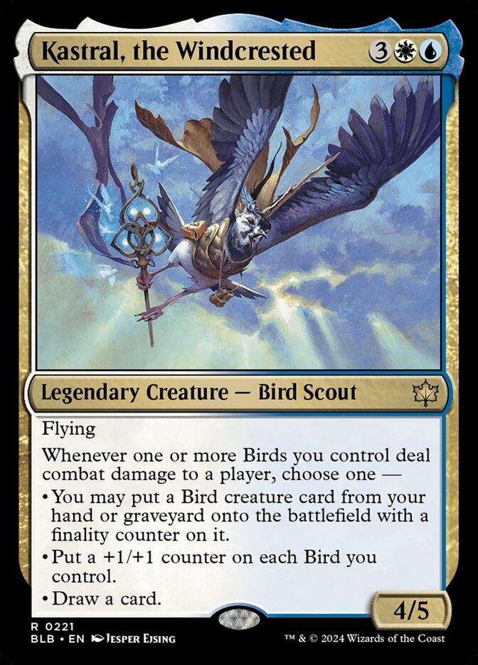 Kastral, the Windcrested 221 (Bloomburrow)  | Good Games Adelaide SA