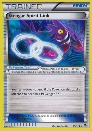 Gengar Spirit Link (95/119) (Alternate Holo Gamestop Exclusive) [XY: Phantom Forces] | Good Games Adelaide SA