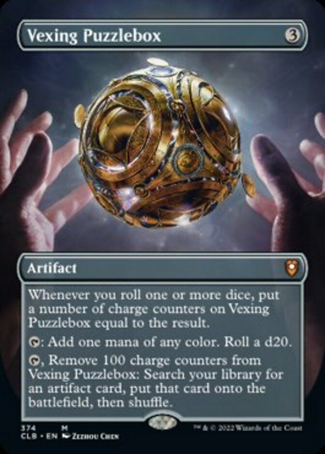 Vexing Puzzlebox (Borderless Alternate Art) [Commander Legends: Battle for Baldur's Gate] | Good Games Adelaide SA