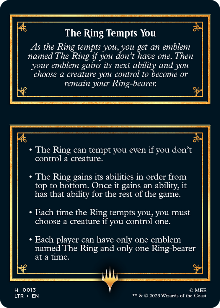 The Ring [The Lord of the Rings: Tales of Middle-Earth Tokens] | Good Games Adelaide SA
