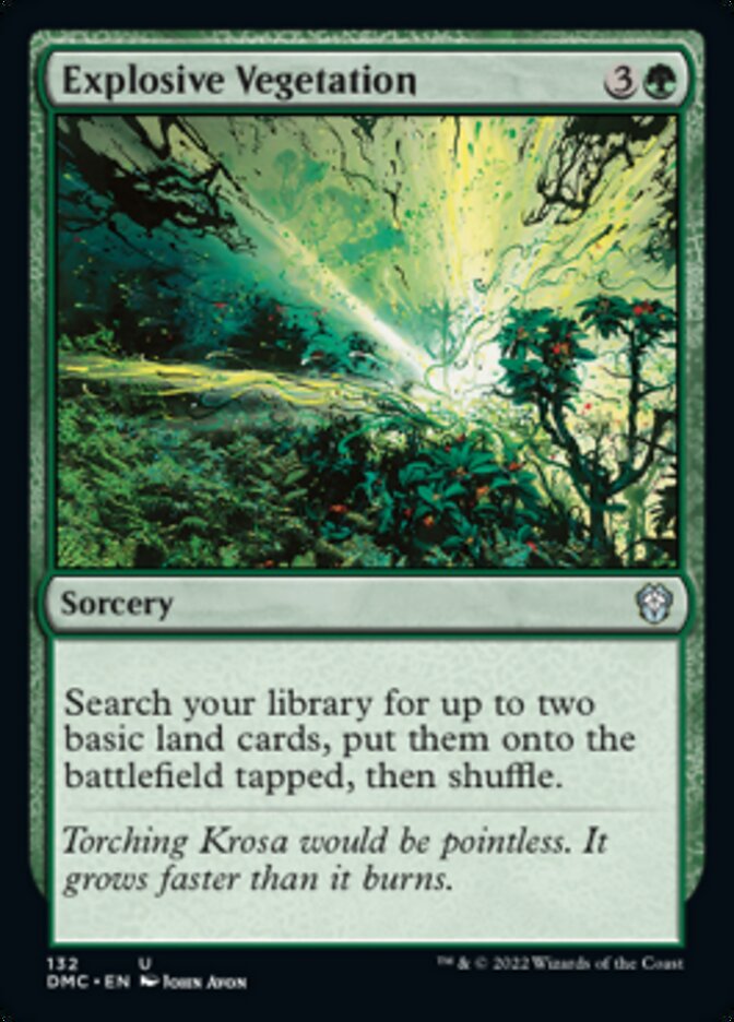 Explosive Vegetation [Dominaria United Commander] | Good Games Adelaide SA