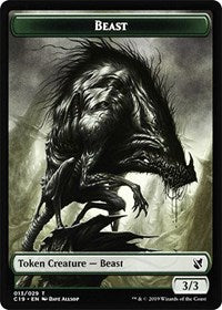 Beast (013) // Wurm Double-sided Token [Commander 2019] | Good Games Adelaide SA