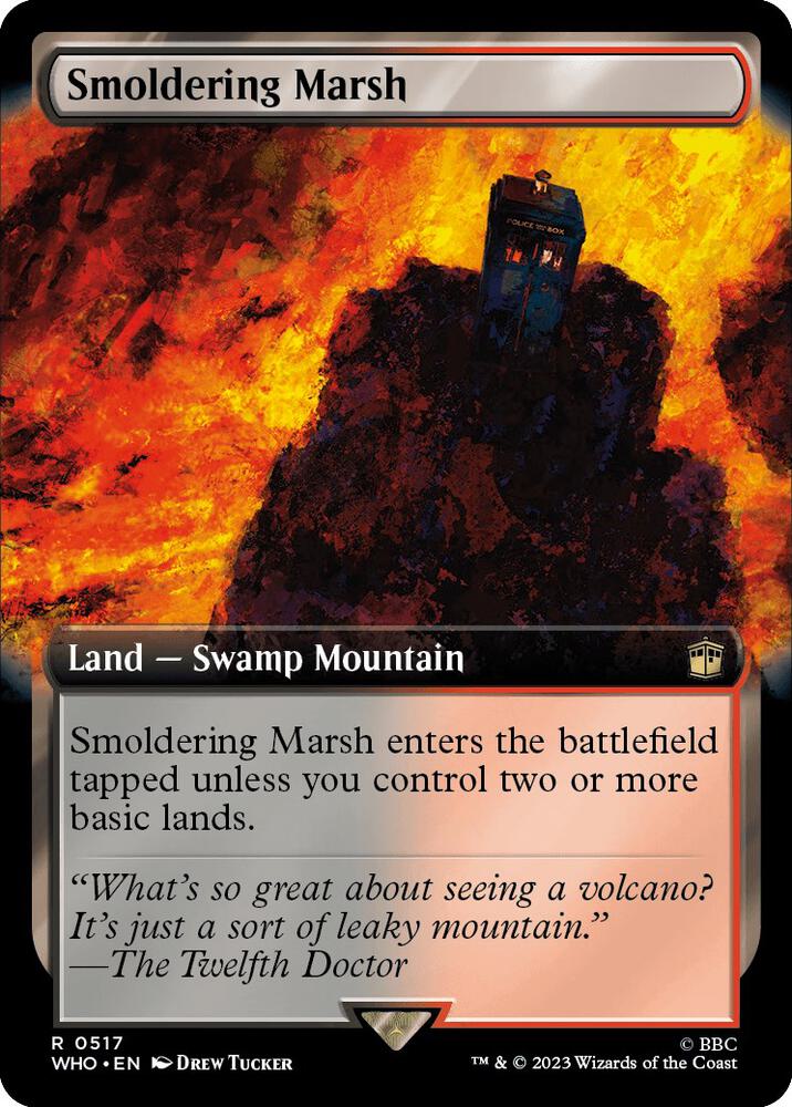 Smoldering Marsh 517 (Universes Beyond: Doctor Who)  - Foil | Good Games Adelaide SA