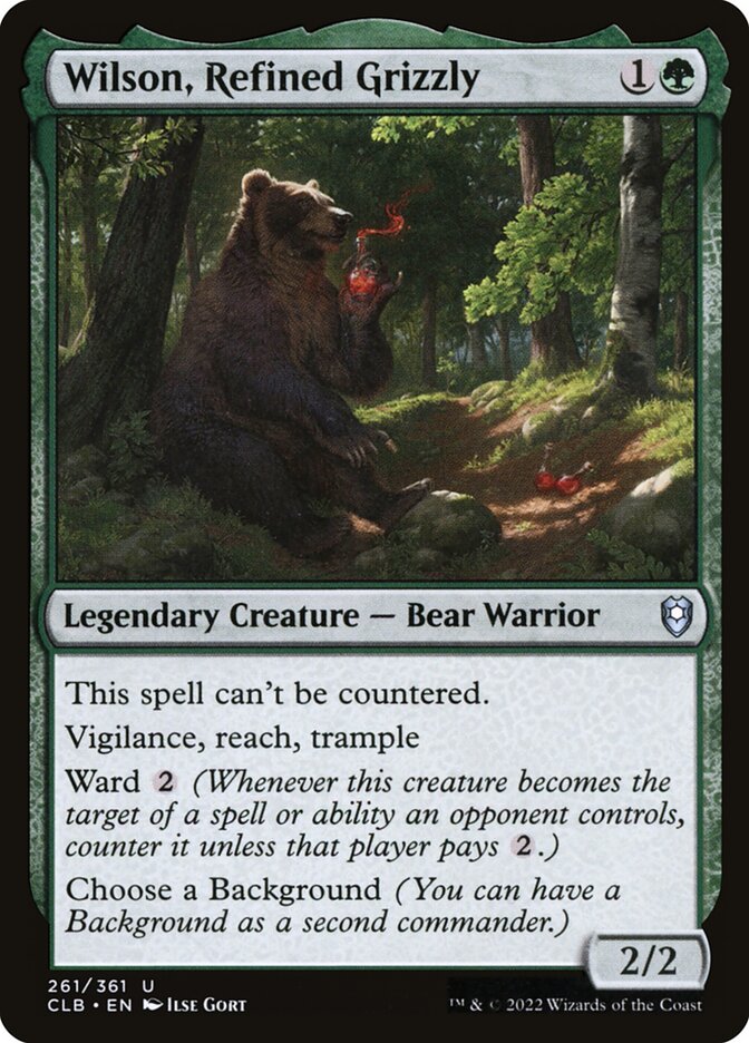 Wilson, Refined Grizzly 261 (Commander Legends: Battle for Baldur's Gate)  | Good Games Adelaide SA