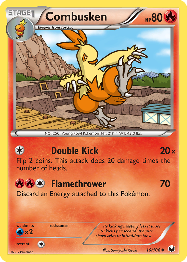 Combusken (16/108) [Black & White: Dark Explorers] | Good Games Adelaide SA