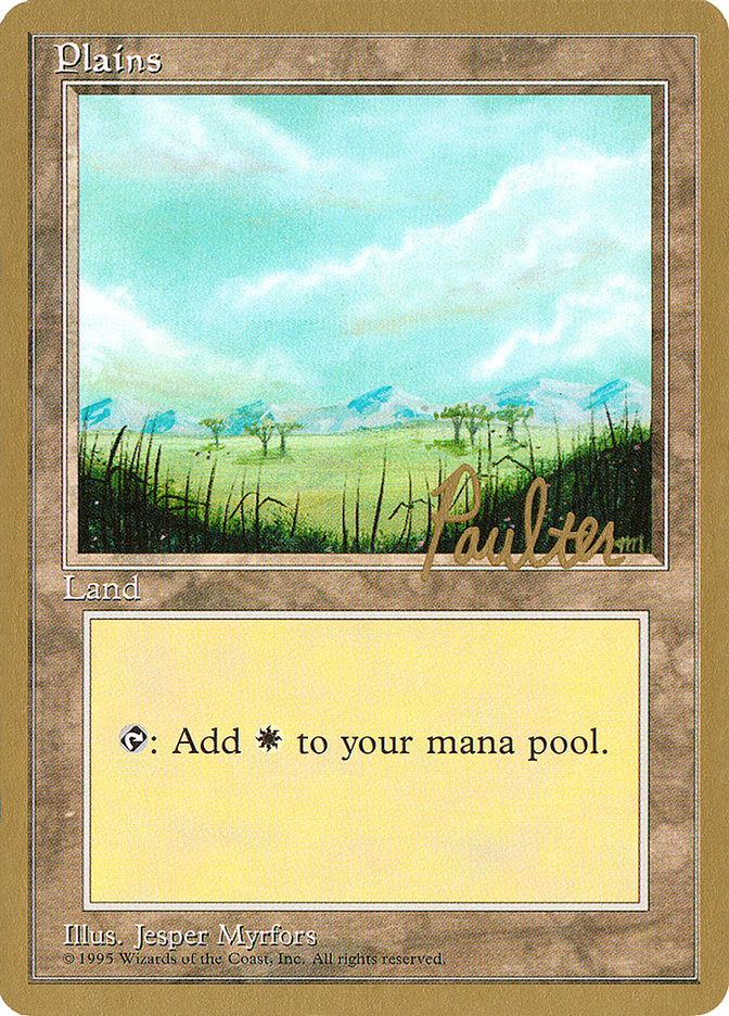 Plains (pp365) (Preston Poulter) [Pro Tour Collector Set] | Good Games Adelaide SA