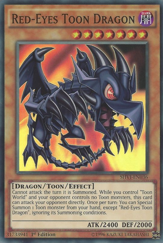 Red-Eyes Toon Dragon [SHVI-EN036] Super Rare | Good Games Adelaide SA