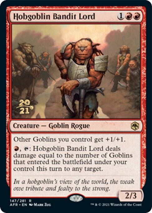 Hobgoblin Bandit Lord 147 (Prerelease Cards)  - Foil | Good Games Adelaide SA