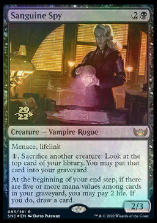Sanguine Spy [Streets of New Capenna Prerelease Promos] | Good Games Adelaide SA