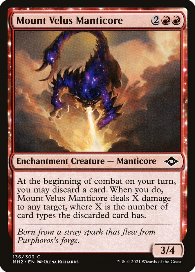 Mount Velus Manticore 136 (Modern Horizons 2)  - Foil | Good Games Adelaide SA