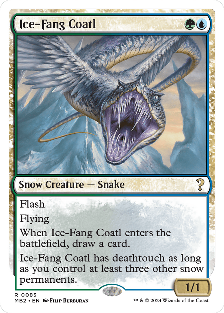 Ice-Fang Coatl (White Border) [Mystery Booster 2] | Good Games Adelaide SA