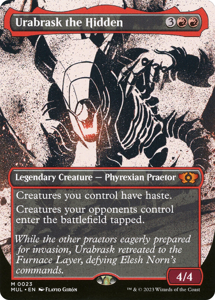 Urabrask the Hidden (Borderless) [Multiverse Legends] | Good Games Adelaide SA